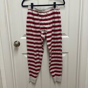 Men’s Gap Red and White‎ Striped Holiday Lounge Pants. Size Small